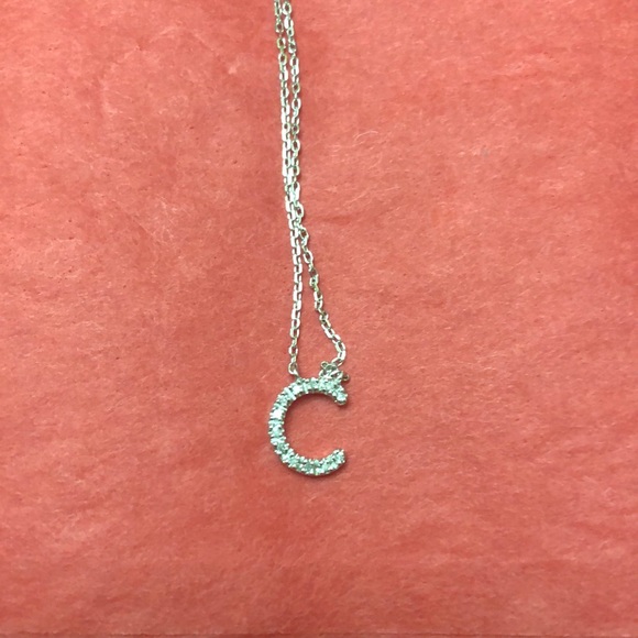Haltoms Jewelry - Haltoms Diamond letter C 925 sterling necklace